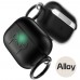 Best Buy AirPods Pro Case Cover, Alloy Metal Case for Apple Airpod Pro, Front LED Visible,  All Metal for Better Protection, Black online with free shipping from HALLEAST online shop.