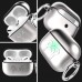 Best Buy AirPods Pro Case, Alloy Metal Cover Hard Protective Skin with Keychain Clip for AirPods Pro  Front LED Visible, Silver online with free shipping from HALLEAST online shop.