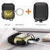 Best Buy AirPods Case Protective Silicone Cover  with Key Chain for Apple Airpods  (Bronze-Yellow) online with free shipping from HALLEAST online shop.