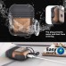 Best Buy Metal and Silicone Bonded Protective Case Cover and Sports anti-lost Neckband for Apple AirPods (Brown) online with free shipping from HALLEAST online shop.