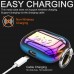 Best Buy AirPods Pro Case  All Metal Protective Cover with Carabiner for Apple AirPod Pro Colourful Front LED Visible Alloy online with free shipping from HALLEAST online shop.