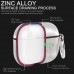 Best Buy AirPods Pro Case, Alloy Metal Cover Hard Protective Skin with Keychain Clip for AirPods Pro  Front LED Visible, Silver online with free shipping from HALLEAST online shop.